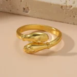 AliExpress gold small hand than heart hug ring letter small hand than heart niche simple elegance high sense